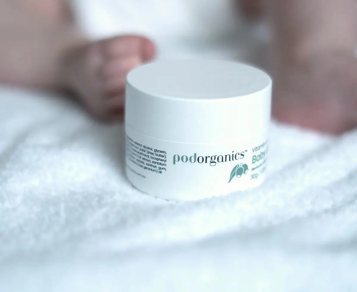 Natural plant-based ingredients used in Pod Organics Nappy Rash Cream