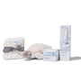 Pod Organics The First Weeks Set with baby wash, baby butter, bamboo wash cloths and Puddles the plush platypus